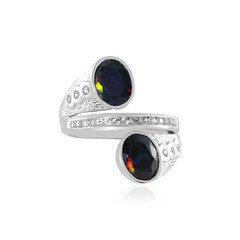 Zilveren ring met Mezezo opalen (de Melo)