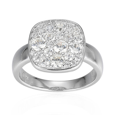 Zilveren ring met zirkonen (Adela Silber)