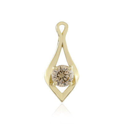 Gouden hanger met een I2 Champagne Diamant