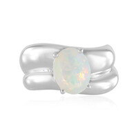 Zilveren ring met een AAA Welo-opaal (de Melo)