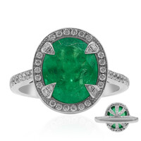 Gouden ring met een Colombiaanse smaragd (Estée Collection)