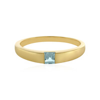 Zilveren ring met een hemel-blauwe topaas