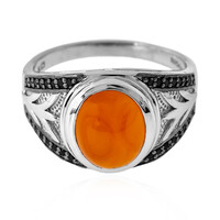 Zilveren ring met een carneool