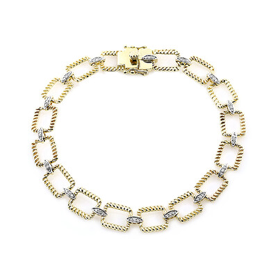 Gouden armband met I1 (I) Diamanten (Ornaments by de Melo)