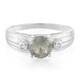 Zilveren ring met een spectroliet