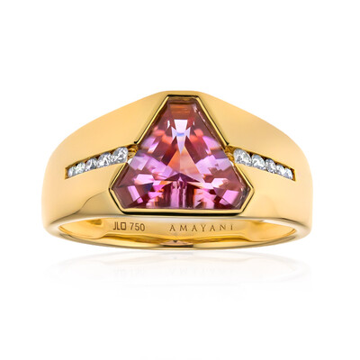 Gouden ring met een Roze diaspoor (AMAYANI)