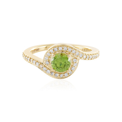 Gouden ring met een demantoid (AMAYANI)