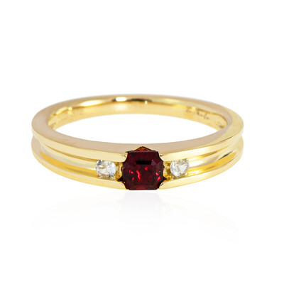 Gouden ring met een Rode Burmese Spinel (de Melo)