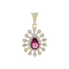 Gouden hanger met een roze toermalijn (Adela Gold)