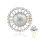 Gouden ring met een Tahiti parel (TPC)