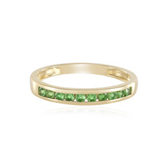 Gouden ring met tsavorieten
