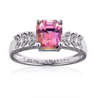 Gouden ring met een Roze diaspoor (AMAYANI)