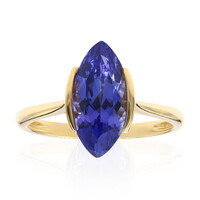 Gouden ring met een AAA tanzaniet (CIRARI)