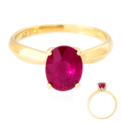 Gouden ring met een Madagaskar Robijn (de Melo)