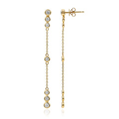 Gouden oorbellen met SI2 (H) Diamanten (CIRARI)