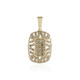 Gouden hanger met SI2 Champagne Diamanten