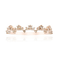 Gouden ring met SI1 Argyle Rose De France Diamanten