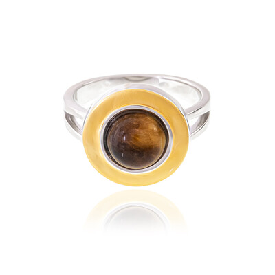 Zilveren ring met een tijgeroog (MONOSONO COLLECTION)