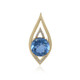 Gouden hanger met een kleurwissel fluoriet (de Melo)