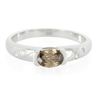 Zilveren ring met een kaneel zirkoon