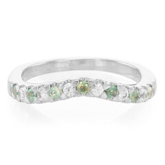 Zilveren ring met Braziliaanse alexandrieten