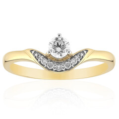 Gouden ring met een Diamant SI1 (G)