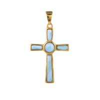 Zilveren hanger met een larimar