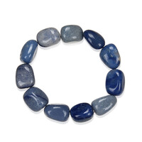 Armband met Blauwe kwartskristallen