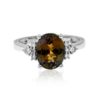 Gouden ring met een Onverhitte Tanzaniet (CIRARI)