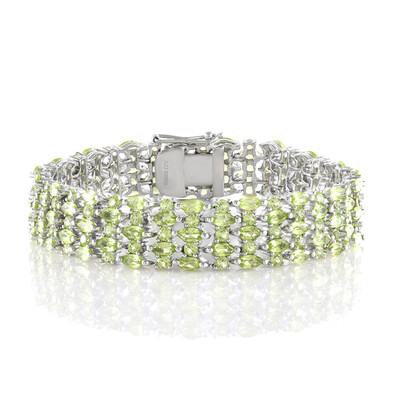 Zilveren armband met peridoots