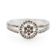 Zilveren ring met Fancy diamanten
