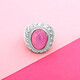 Zilveren ring met een kunziet (Annette classic)