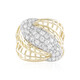 Gouden ring met zirkonen (Ornaments by de Melo)