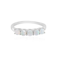 Zilveren ring met Welo-opalen
