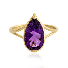 Gouden ring met een amethist