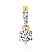 Gouden hanger met een IF Diamant (D)