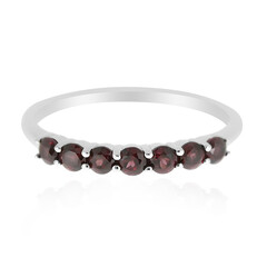 Zilveren ring met rhodolieten