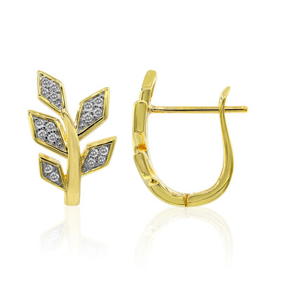 Gouden oorbellen met Diamanten SI1 (G) (Annette)