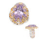 Zilveren ring met een lavendel amethist (Gems en Vogue)