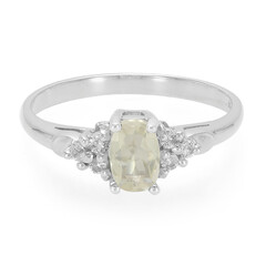 Zilveren ring met een Orthoklaas