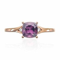 Gouden ring met een rhodliet