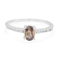 Zilveren ring met een kaneel zirkoon