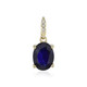 Gouden hanger met een Madagaskar Blauwe Saffier