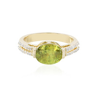 Gouden ring met een sfeen