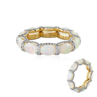 Zilveren ring met Welo-opalen