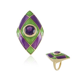 Zilveren ring met een amethist (Adela Silber)