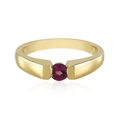 Zilveren ring met een rhodliet