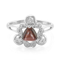 Zilveren ring met een rode tijgeroog