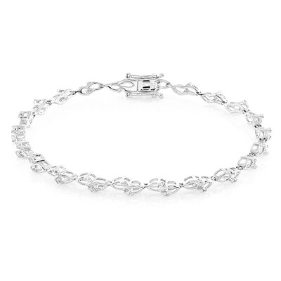 Zilveren armband met zirkonen