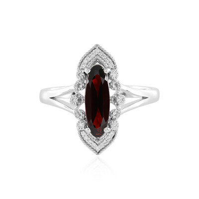 Gouden ring met een granaat (SUHANA)